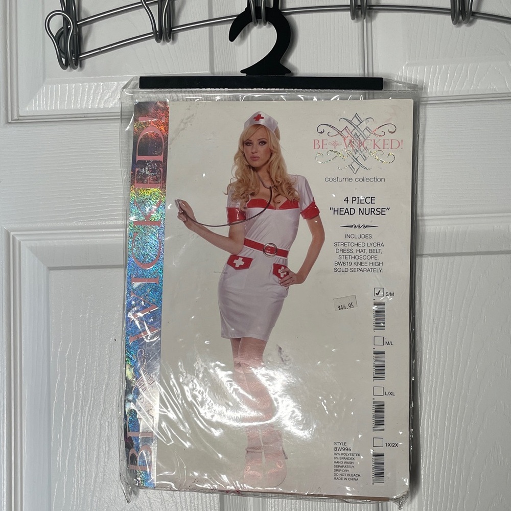 Be Wicked! Head Nurse Mini Dress & Accessories Halloween Costume